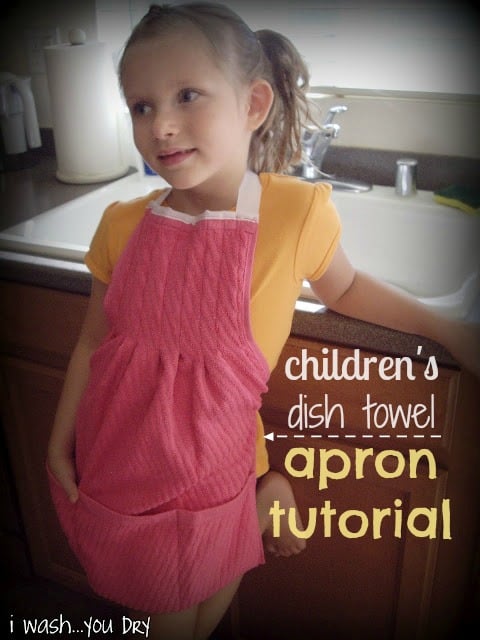 Dish Towel Apron Tutorial