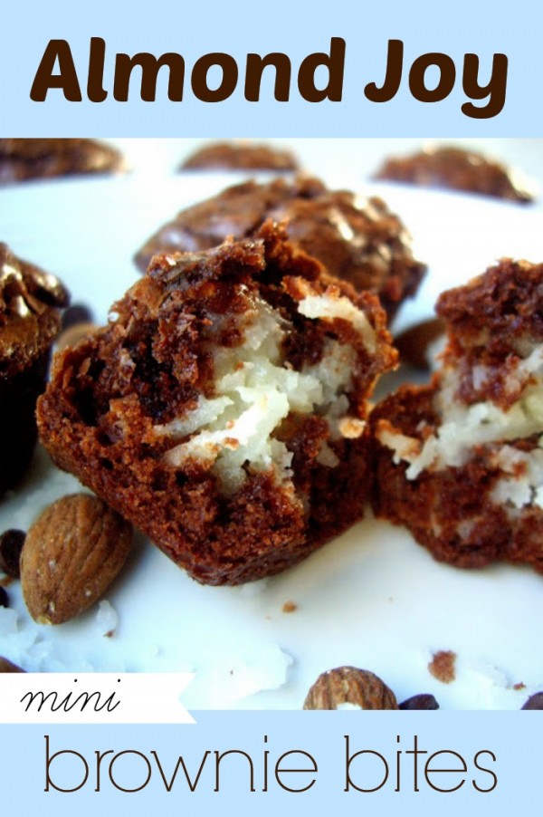 Almond Joy Brownie Bites