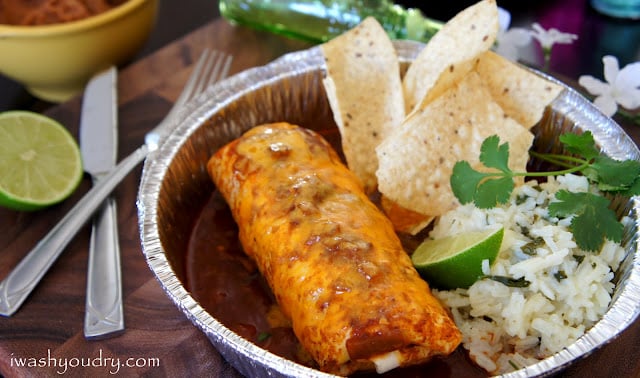Crock pot smothered beef burritos