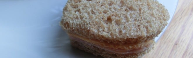 Heart Shaped Turkey and Cheese Sandwich