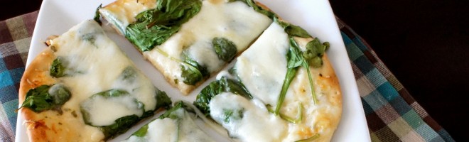 White Pita Pizza