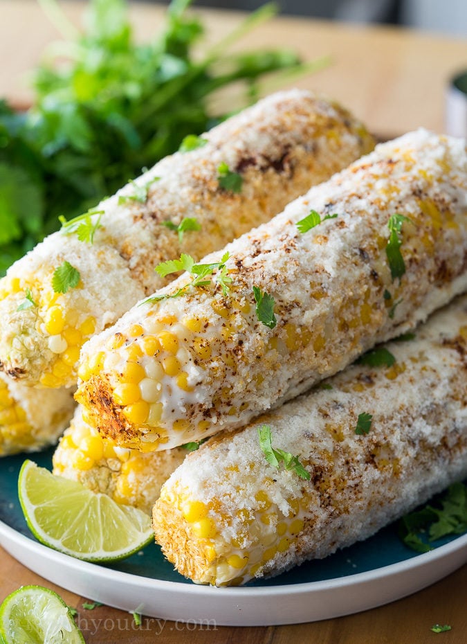 Elote Mexican Grilled Corn - I Wash... You Dry