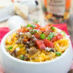 Cajun Mac and Cheese. Spruce up the blue box with this easy Cajun topping!