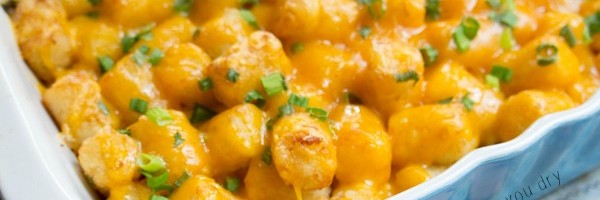 Cheesy Tater Tot & Bratwurst Casserole