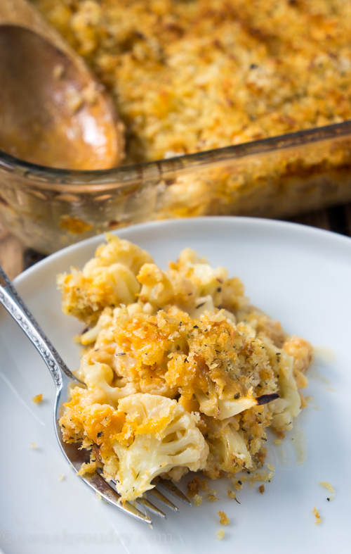 Cheesy Cauliflower Au Gratin I Wash... You Dry