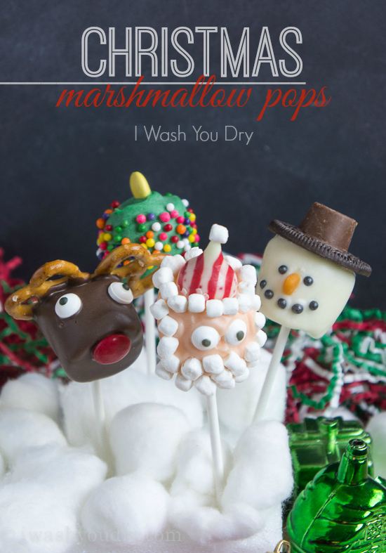 Christmas Marshmallow Pops I Wash... You Dry