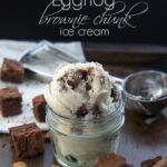 Eggnog Brownie Chunk Ice Cream