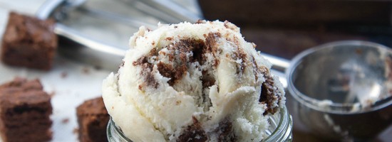 Eggnog Brownie Chunk Ice Cream