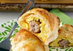 Sausage Egg Cheese Breakfast Roll ups
