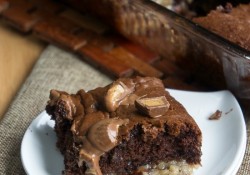 Chocolate Peanut Butter Earthquake Cake