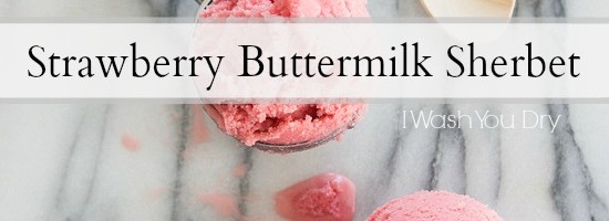 Strawberry Buttermilk Sherbet