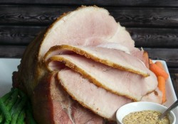 Brown Sugar and Balsamic Glazed Ham