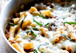 One Skillet Baked Ziti