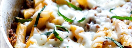 One Skillet Baked Ziti