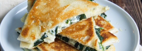Spinach and Artichoke Grilled Cheese Sandwich