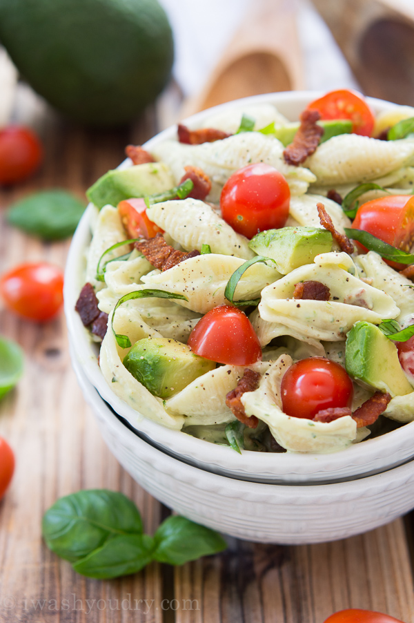 Creamy Avocado Pasta Salad I Wash... You Dry
