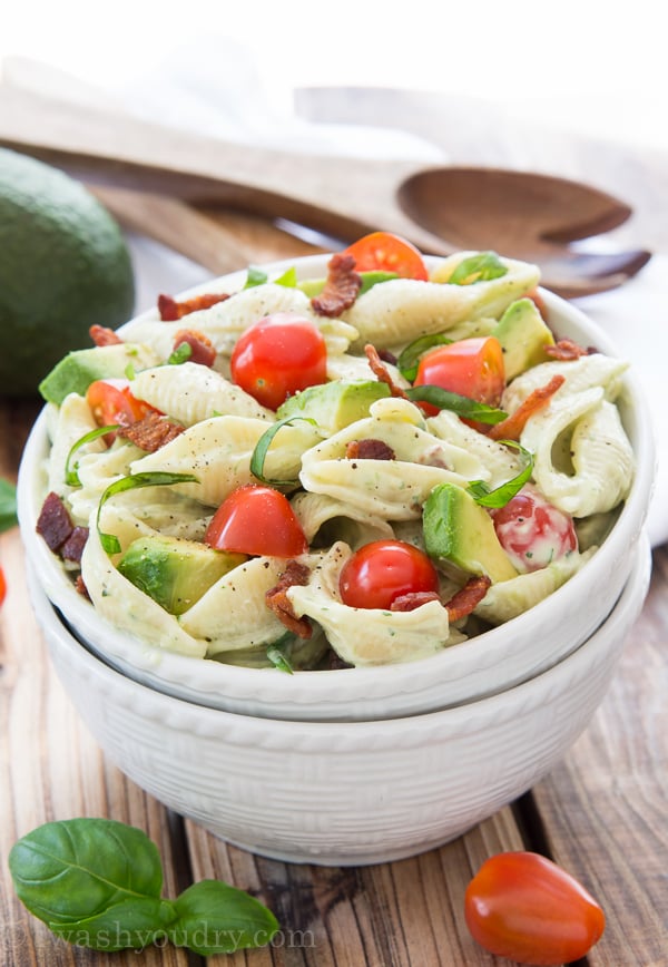Creamy Avocado Pasta Salad I Wash... You Dry