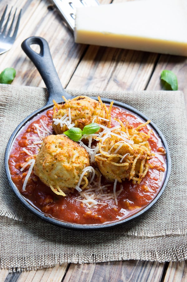 Spaghetti Balls with Meat Sauce by I Wash...You Dry, featured on cravingsofalunatic.com 