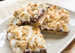 Gooey S'mores Cake Bars