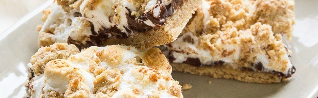 Gooey S'mores Cake Bars