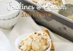Pralines and Cream Ice Cream Recipe (no eggs & super easy!)