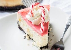 White Chocolate Peppermint Cheesecake