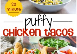 20 Minute Puffy Chicken Tacos