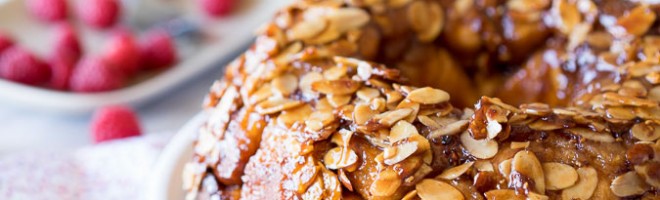 Raspberry Cheesecake Monkey Bread