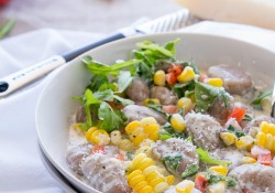 Gnocchi in light cream sauce