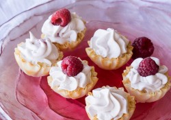 White Chocolate Raspberry Mousse Tartlets