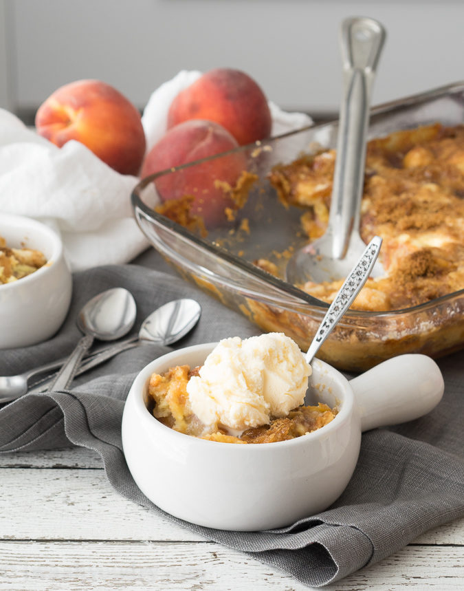Peaches and Cream Dump Cake I Wash... You Dry