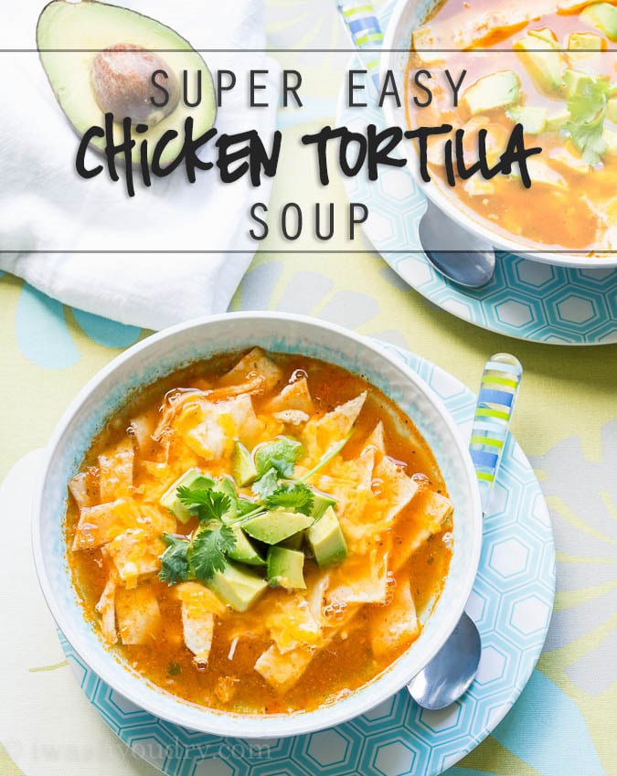 Easy Chicken Tortilla Soup - I Wash... You Dry