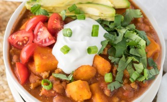 My family really enjoyed this easy Slow Cooker Sweet Potato Turkey Chili recipe! I loved that it was such an easy clean up too!