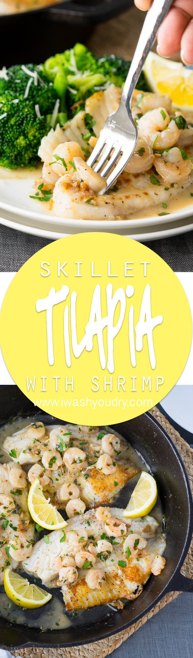 Skillet Tilapia with Shrimp I Wash... You Dry
