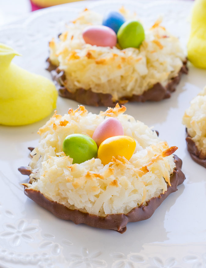 Coconut Macaroon Easter Nests I Wash You Dry