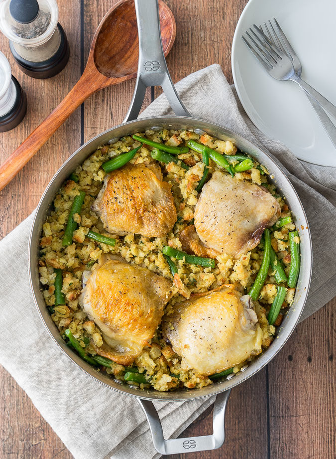 Chicken and Stuffing Skillet I Wash... You Dry