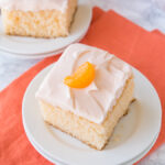 This Orange Crush Cake is a super simple dessert recipe that is infused with Orange Crush Soda! Perfect for pot lucks and kids!