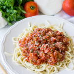 This is a quick and easy version of my grandmother's famous Italian pasta sauce!