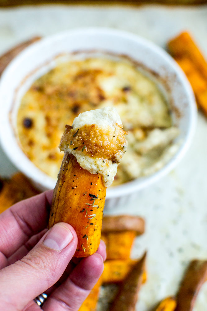 Roasted Garlic Dip with Sweet Potato Wedges - I Wash ... Roasted Garlic Dip with Sweet Potato Wedges - I Wash ...