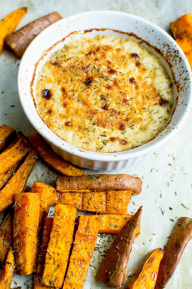Roasted Garlic Dip with Sweet Potato Wedges - I Wash ... Roasted Garlic Dip with Sweet Potato Wedges - I Wash ...