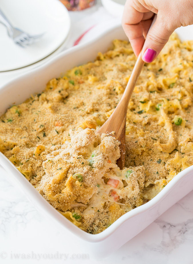 Easy Chicken Noodle Casserole I Wash... You Dry