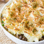 This comforting Turkey Mushroom Shepherd's Pie is a quick 30 minute dinner recipe that the whole family will love!
