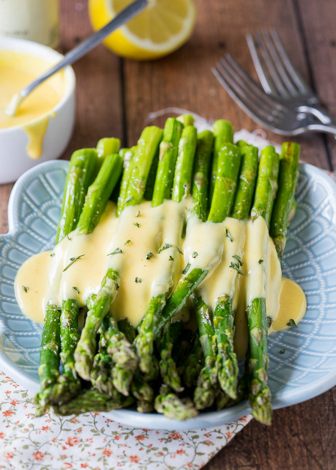 Easy Blender Hollandaise Sauce Roasted Asparagus I Wash... You Dry