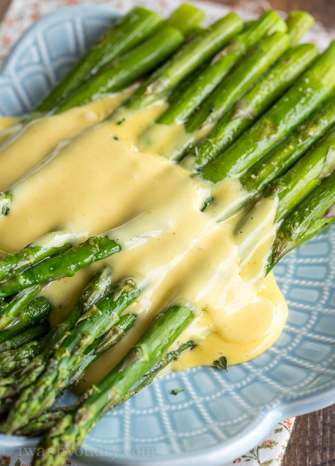 Easy Blender Hollandaise Sauce Roasted Asparagus I Wash... You Dry