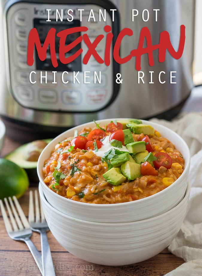 Instant Pot Mexican Chicken Rice - I Wash... You Dry