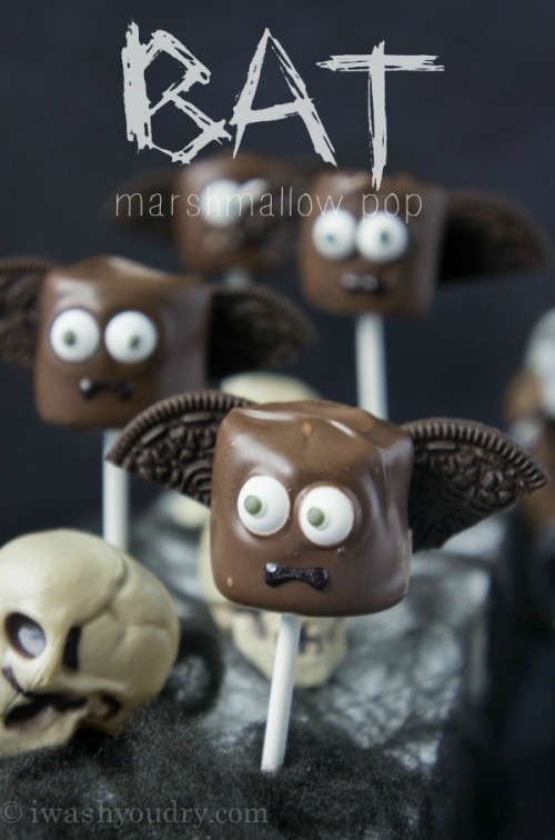 Halloween Marshmallow Pops I Wash You Dry