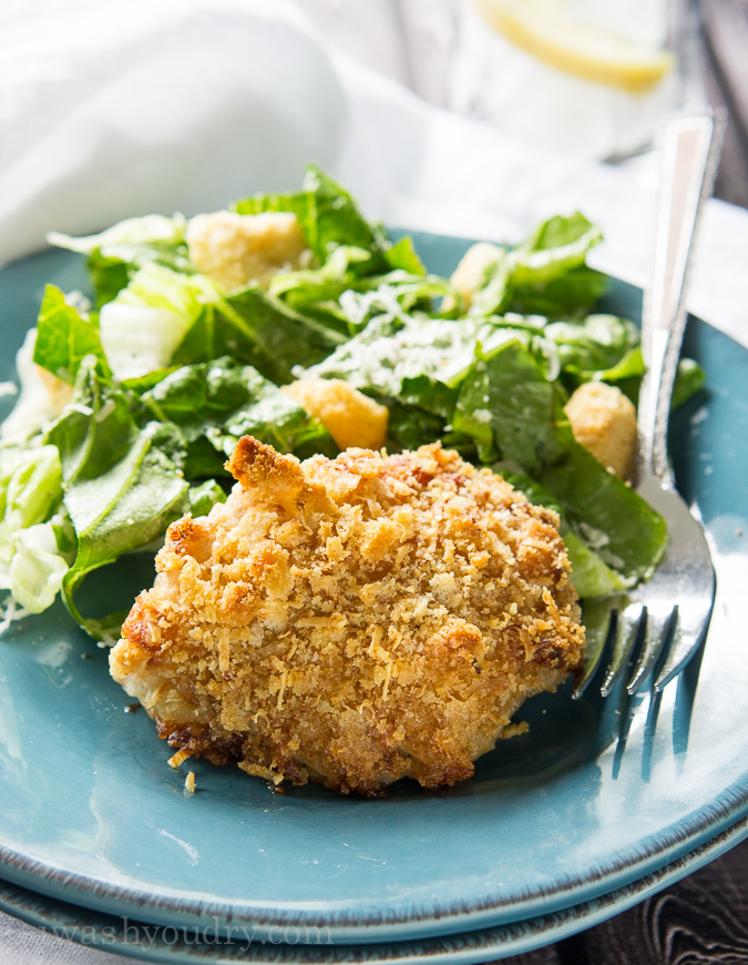 crispy chicken caesar thighs