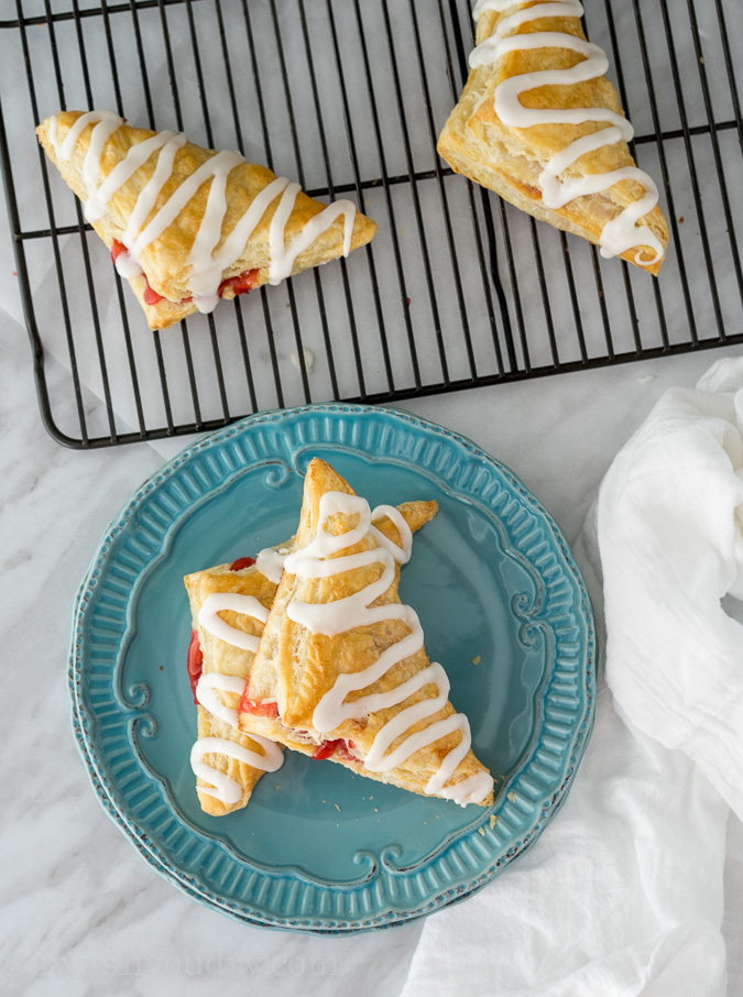 super easy cherry turnovers