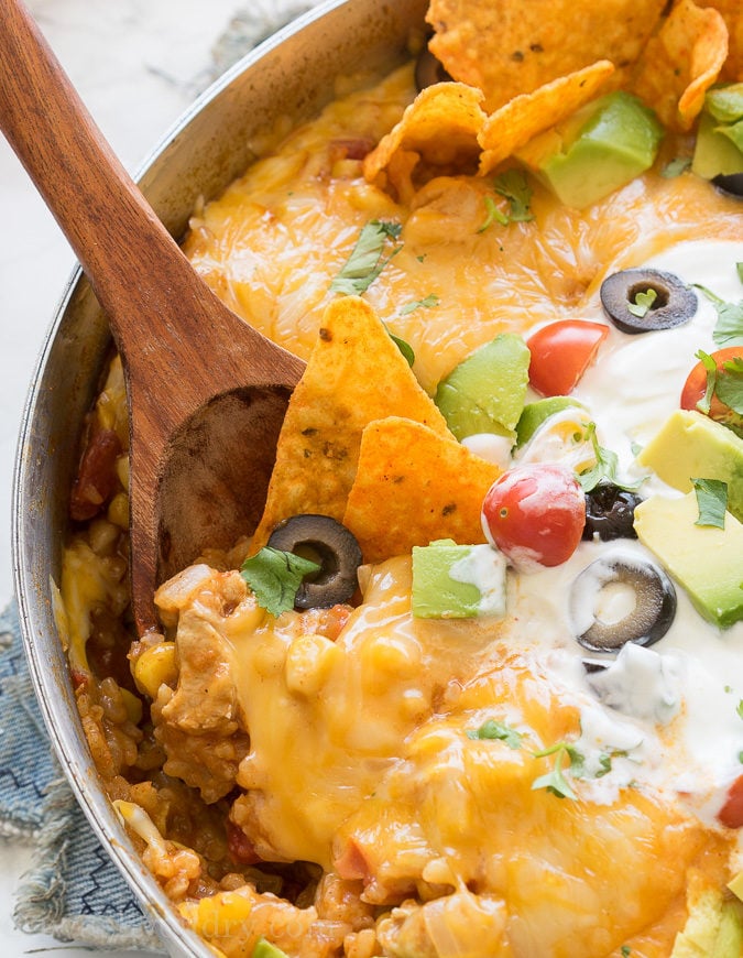 Mexican Chicken Taco Skillet - I Wash... You Dry